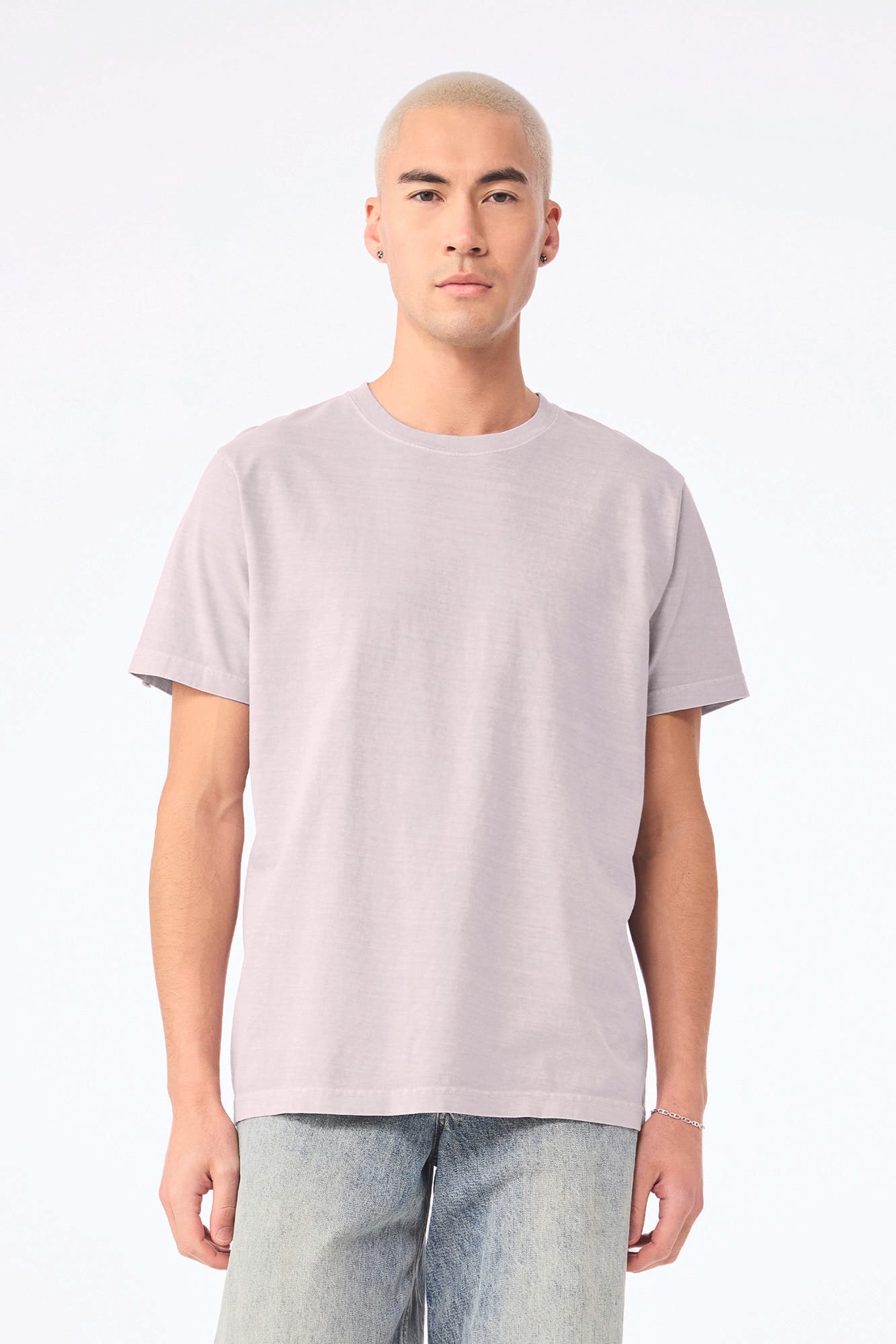Camiseta de efecto lavado gruesa unisex