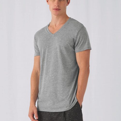 Camiseta Triblend cuello de pico hombre