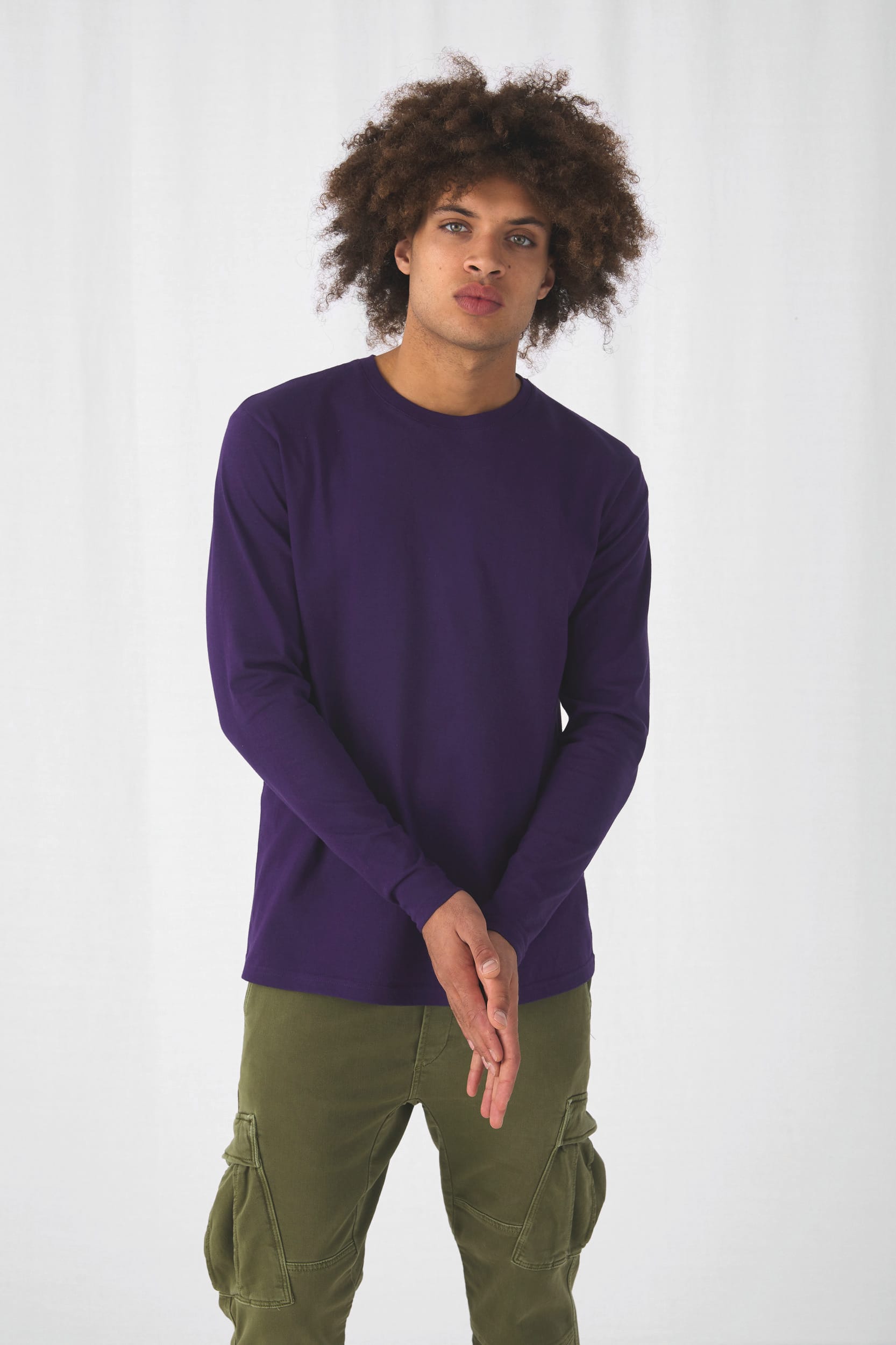 Camiseta #E190 manga larga hombre