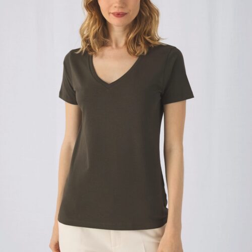 Camiseta Organic Inspire cuello de pico mujer
