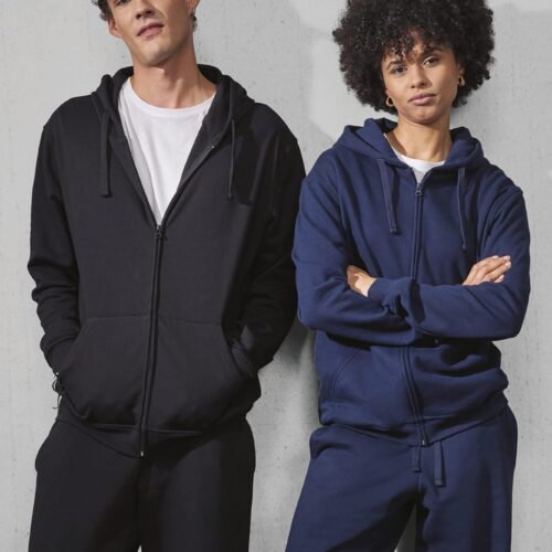 Sudadera con capucha y cremallera ID.224 (50/50)