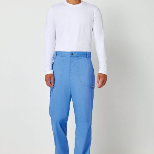 Pantalones tipo cargo con bragueta hombre
