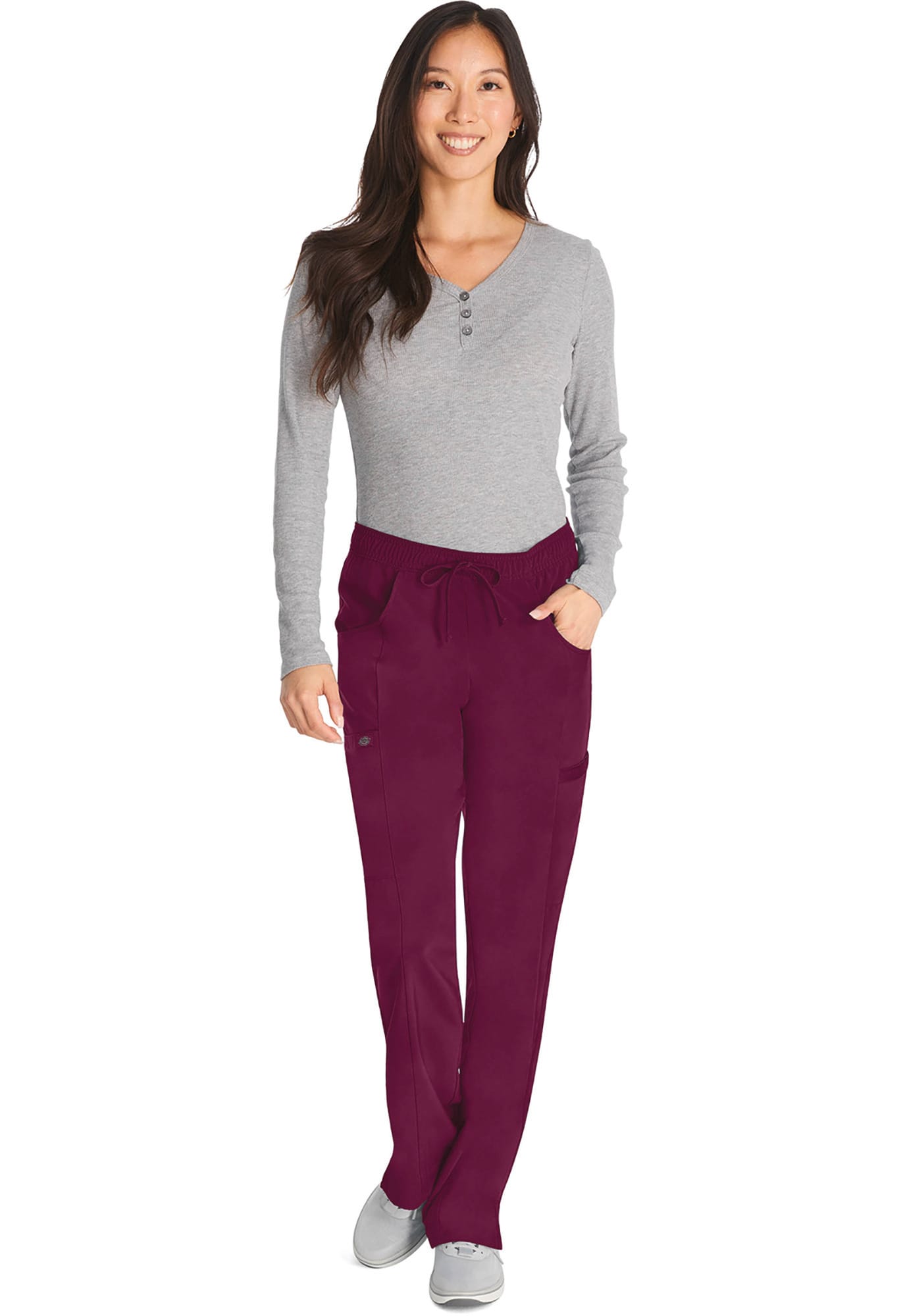 Pantalones de tiro medio mujer
