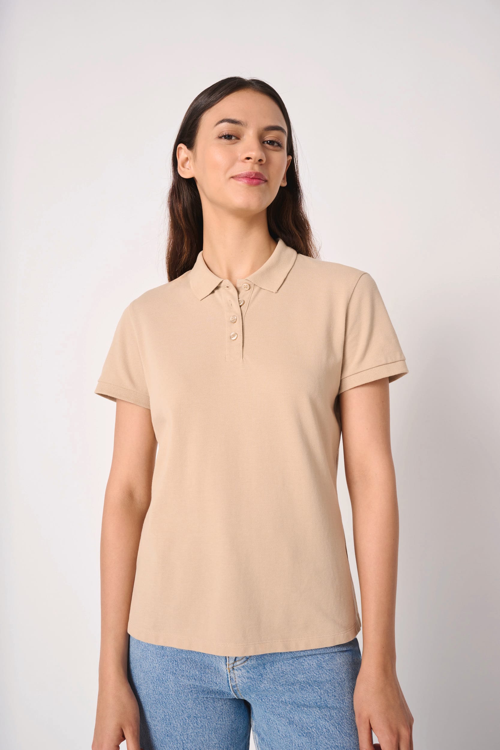 Polo punto piqué mujer