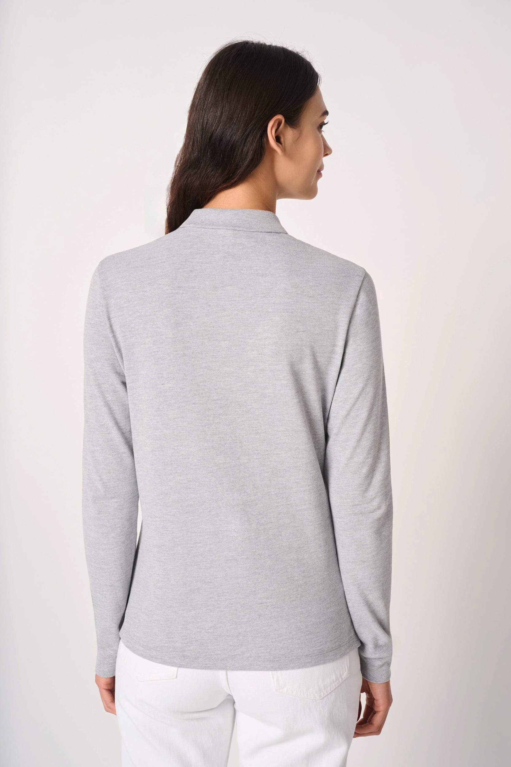 Polo punto piqué LSL mujer - Imagen 2