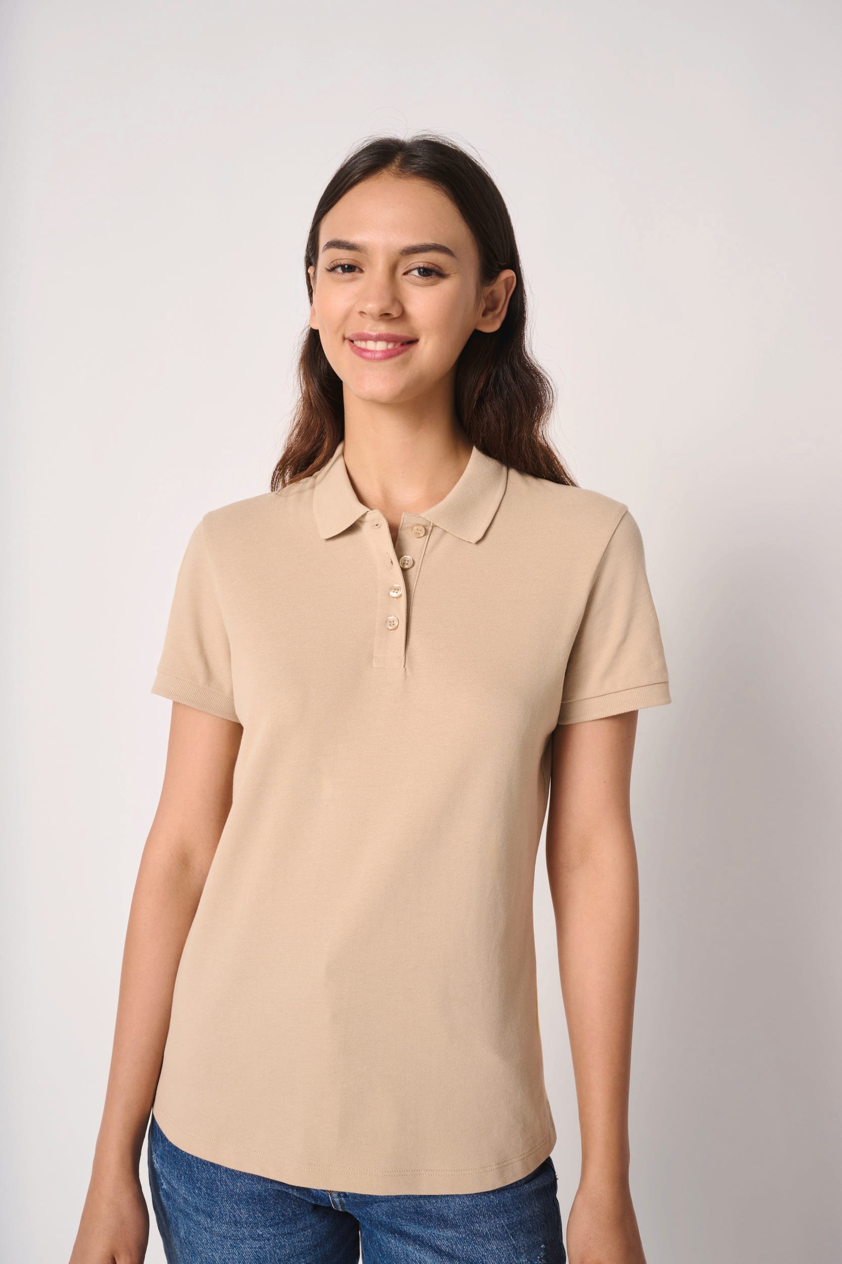 Polo punto piqué mujer