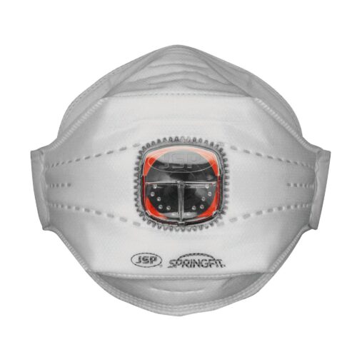 Mascarilla desechable Springfit™ FFP3V (435) de tres capas con Válvula Typhoon