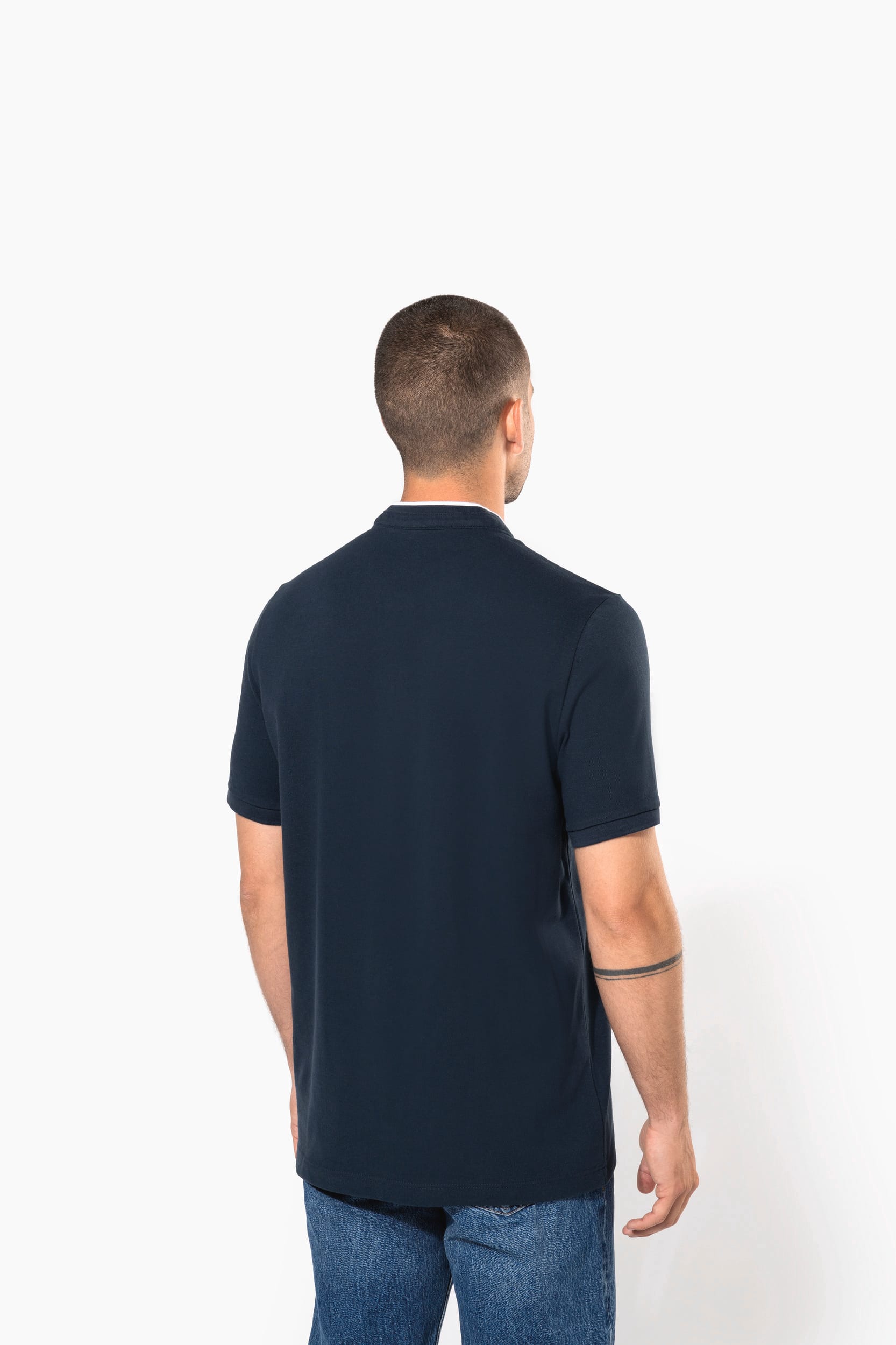 Polo con cuello mao manga corta hombre - Imagen 2
