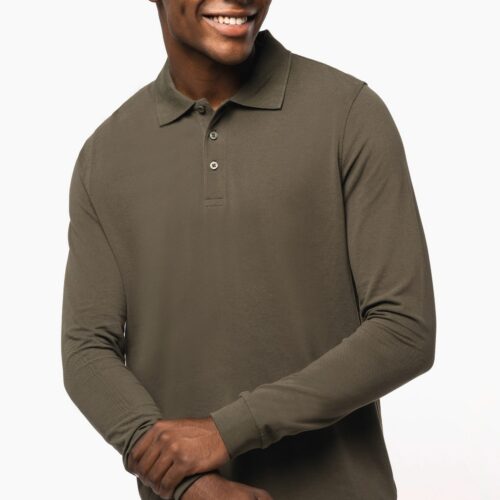 Polo manga larga hombre