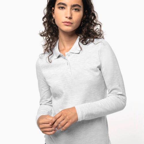 Polo manga larga mujer