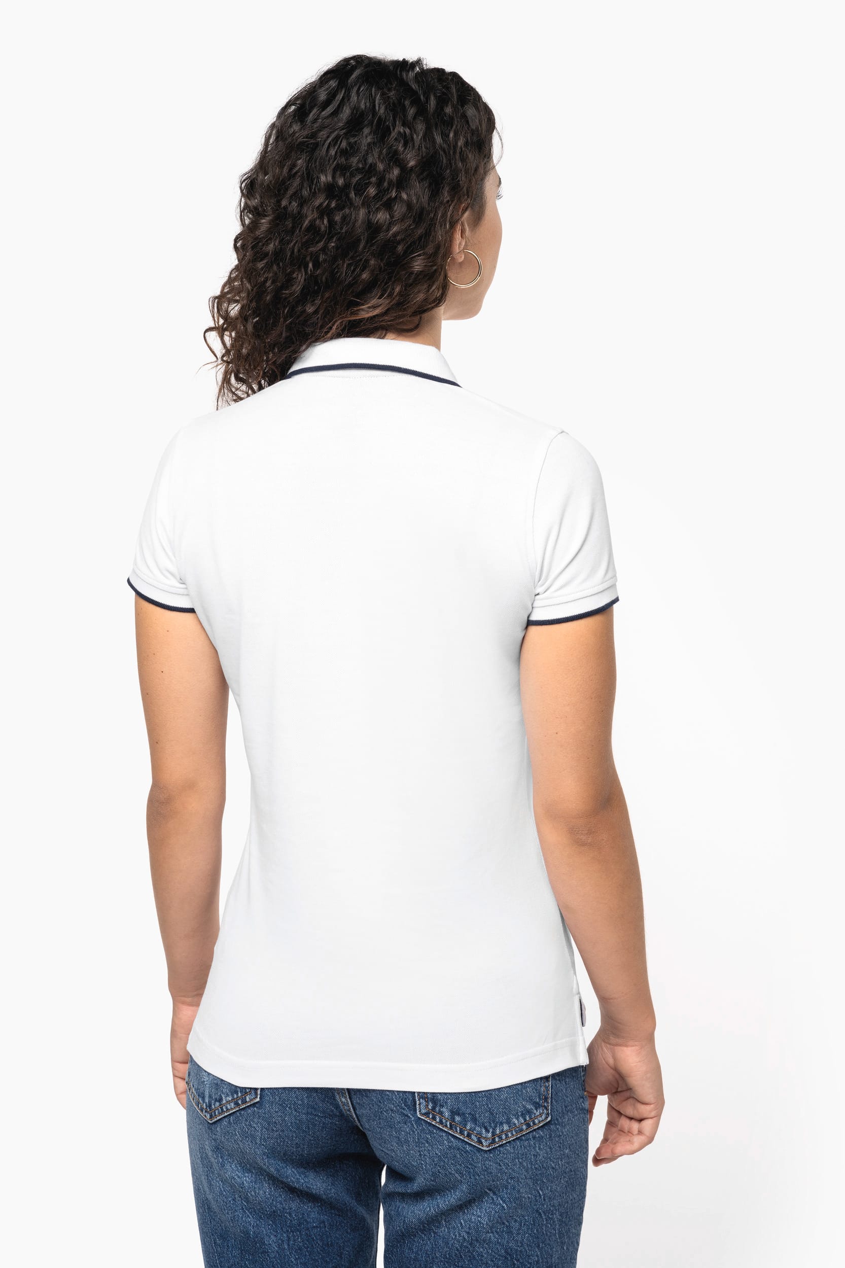 Polo piqué maga corta mujer - Imagen 2